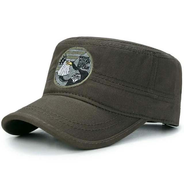 European New Pattern Flat Roof dad Hat Man Pure Cotton Army Camouflage