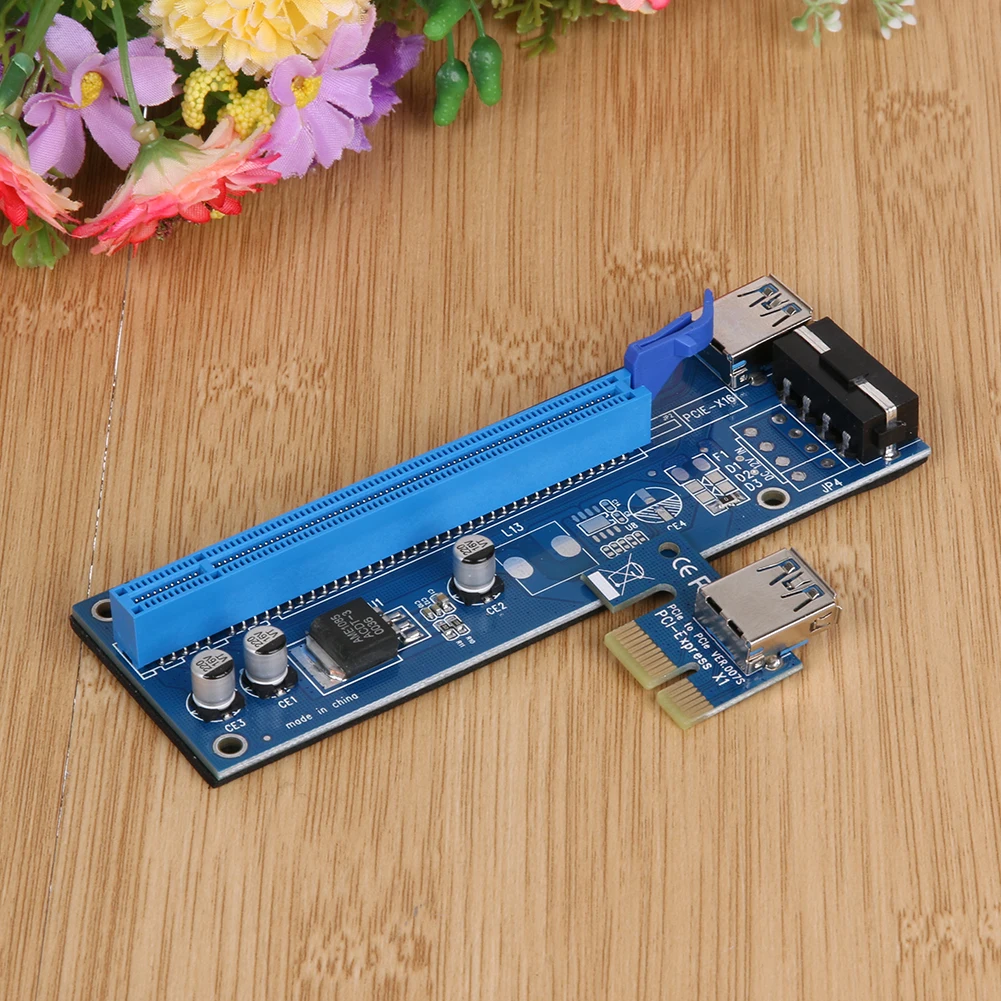 Купить разъем PCI-е разъем PCI E в экспресс 1х видео к 16х райзер карту ...