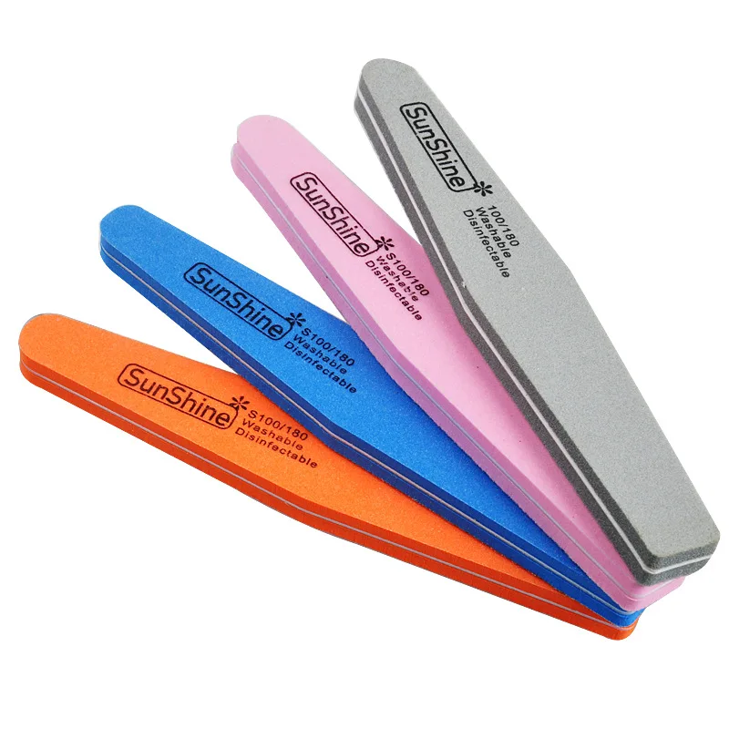 

Sponge Washable Nail File Buffer Double Side Sanding Washable Manicure Nail Art Tools 1 pc Color Sent Randomly