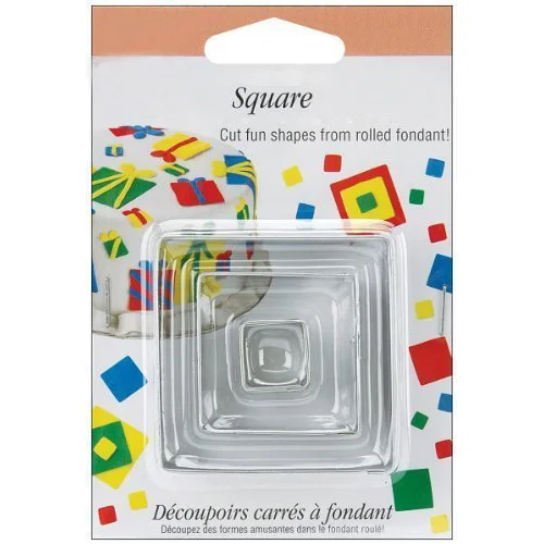 

PHFU niceEshop(TM) Square Cut Outs Cookie Cutters,Set of 3