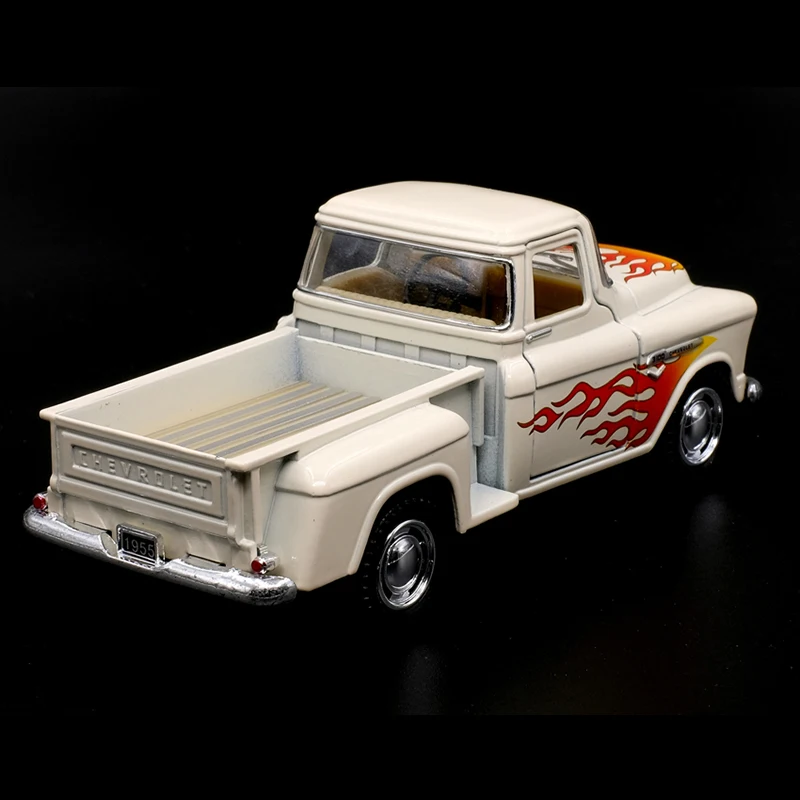 Kinsmart 1:32 1955 Chevy Stepside Pickup with Fire Alloy Diecast Car Model Toy With Pull Back For Children Gifts Toy Collection Kinsmart 1:32 1955 Chevy Stepside Pickup with Fire Alloy Diecast Car Model Toy With Pull Back For Children Gifts Toy Collection