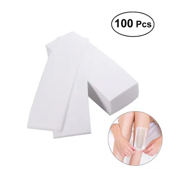 

100pcs Health Beauty Tool Professional Facial Body Hair Removal Wax Strips Paper Depilatory Nonwoven Epilator Roll Waxing