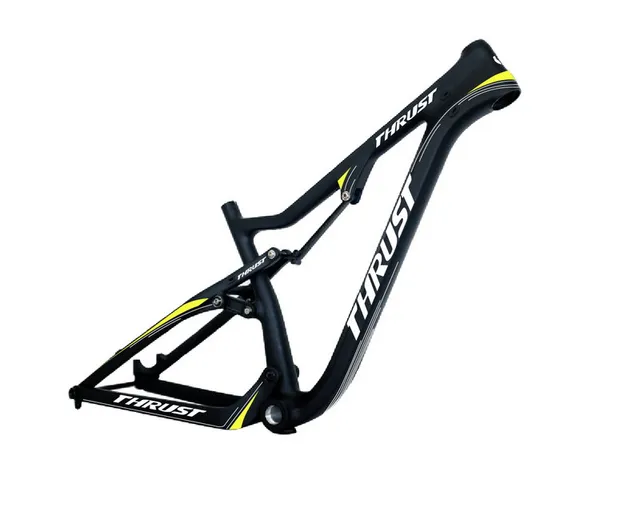 Cheap New painting Hot Sell 26er full suspension carbon frame UD matte carbon moutain bike frame 17 inch with cheap price