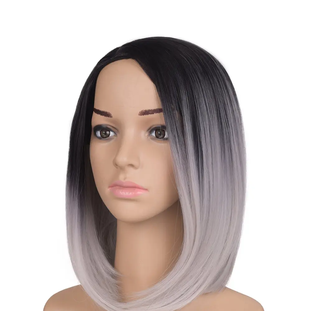perruque cheveux courts gris