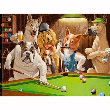 

Full Round Diamond painting Full Square Diamond embroidery Cross stitch Crystal Animal DIY 3D Diamond mosaic Dog Friends