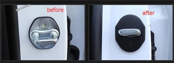 

Lapetus Car Door Lock Protector Frame Protection Kit Cover Trim 4 Piece Fit For Hyundai Tucson 2016 2017 2018 2019 2020 Plastic