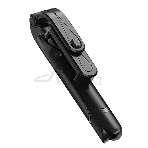 Roreta Беспроводная Bluetooth селфи-палка 3 в 1 мини-штатив с дистанционным спуском затвора выдвижной складной монопод для iPhone 8X7 6s Plus - Цвет: Черный