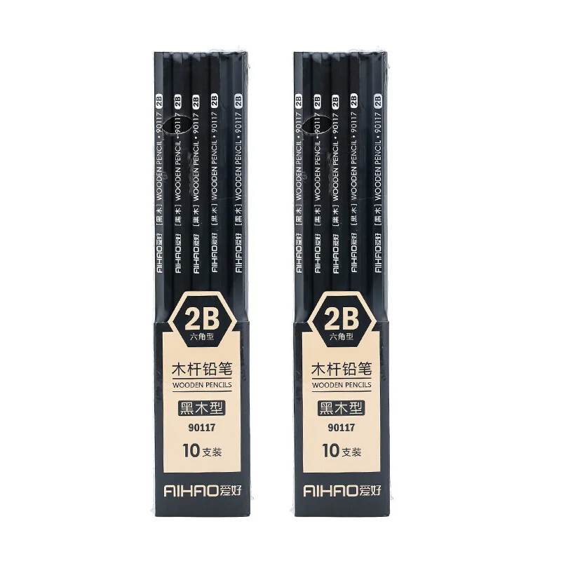 

10 Pcs/lot 2B Artist Sketching Pencil for School Drawing Pencil Set School Drawing Art Supplies