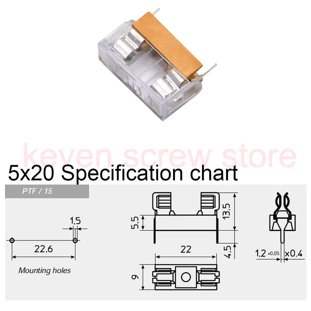 5*20 мм 6*30 мм стеклянный держатель предохранителя прозрачный держатель с блоки предохранителей с прозрачной крышкой 5x20 мм 6x30 мм страховой разъем 250 В