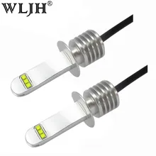 Wljh 2x автомобиль свет H1 ламп накаливания авто ближнего света Габаритные огни DRL вождения Туман лампы DC 12-24 В 6000 К 30 Вт