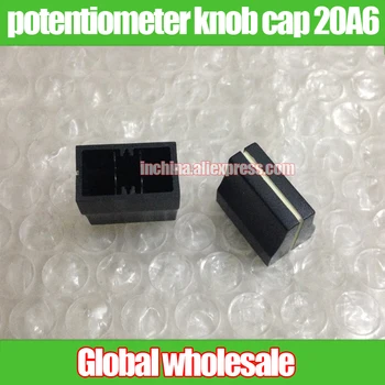

2pcs mixer fader potentiometer knob cap 20A6 / handle width 8MM / hole 8MM / length 19MM high 18MM