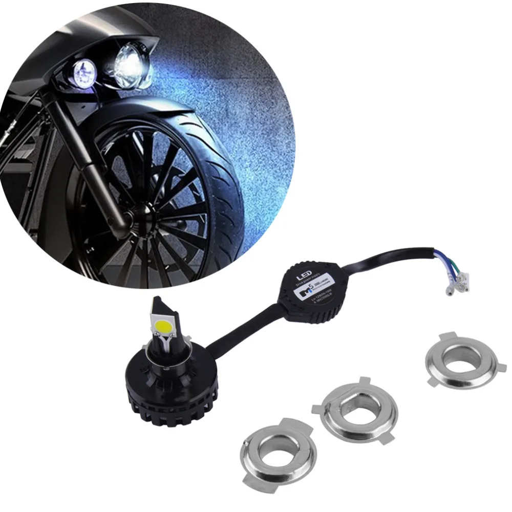 

HOT H4 LED Motorcycle Headlight Bulb 6000K 1650LM 15W Hi/Lo Beam 10W Low Beam Conversion Kit DC 12V 24V 6-36V H6 Headlamp