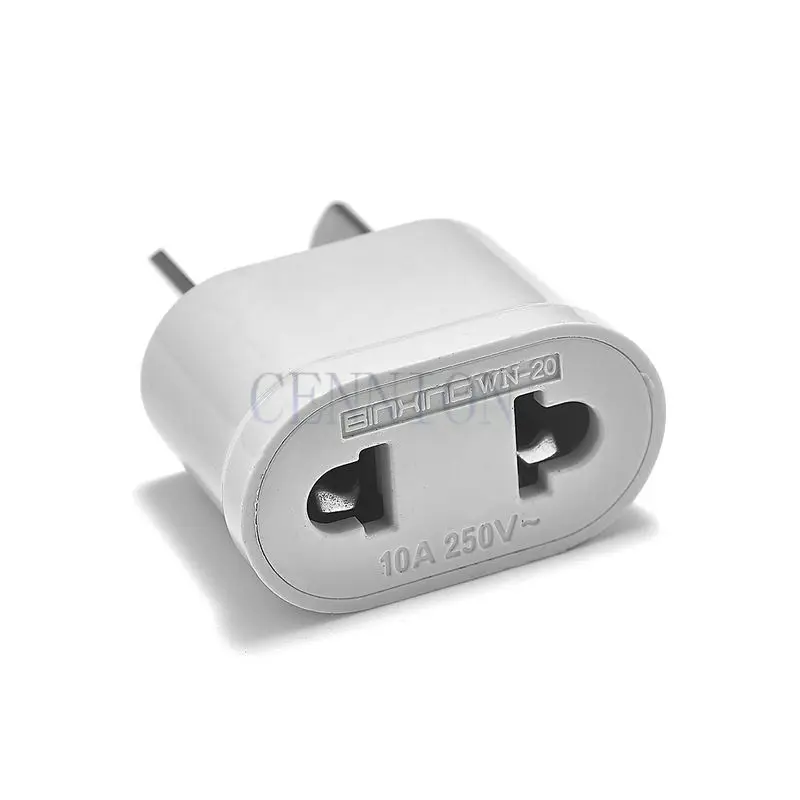 Mini 10A 250V CN US AU To EU RUS KR ID 4.8 MM Copper AC Power Plug Adapter Trip Travel Adaptor Convertor For Korea Europe