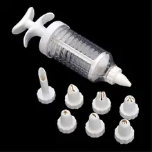 Декоратор для украшения торта с 8 наконечниками насадки для глазури Шприц Набор инструментов CN