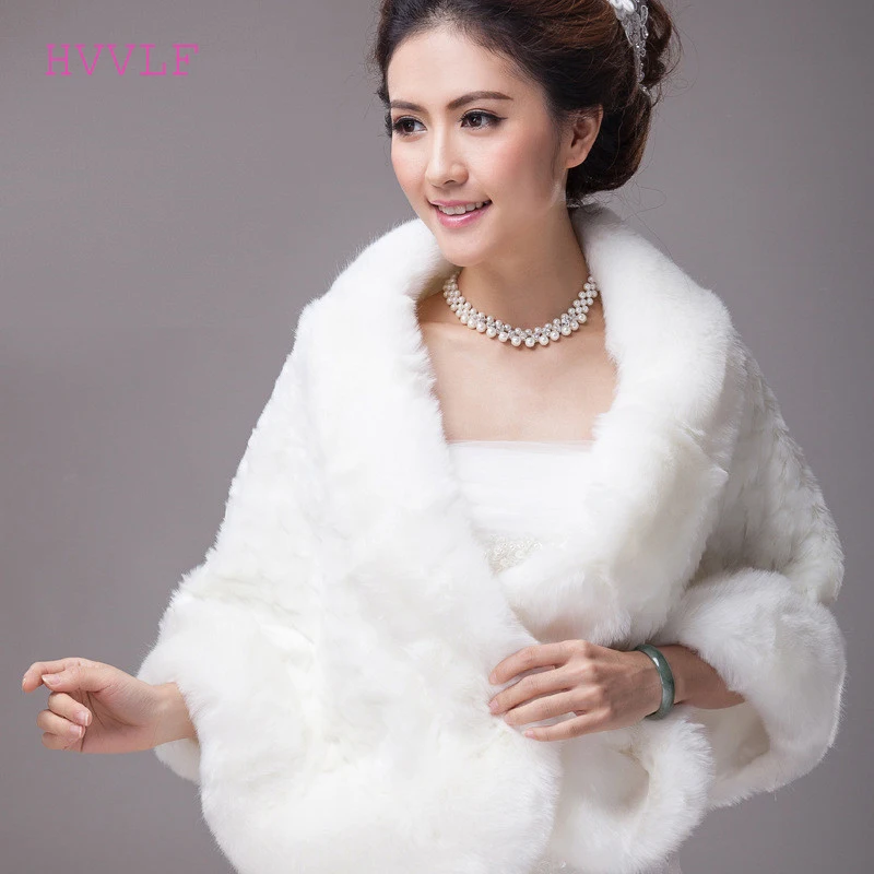Buy 2018 Winter Soft Fur Wedding Jacket High Quality