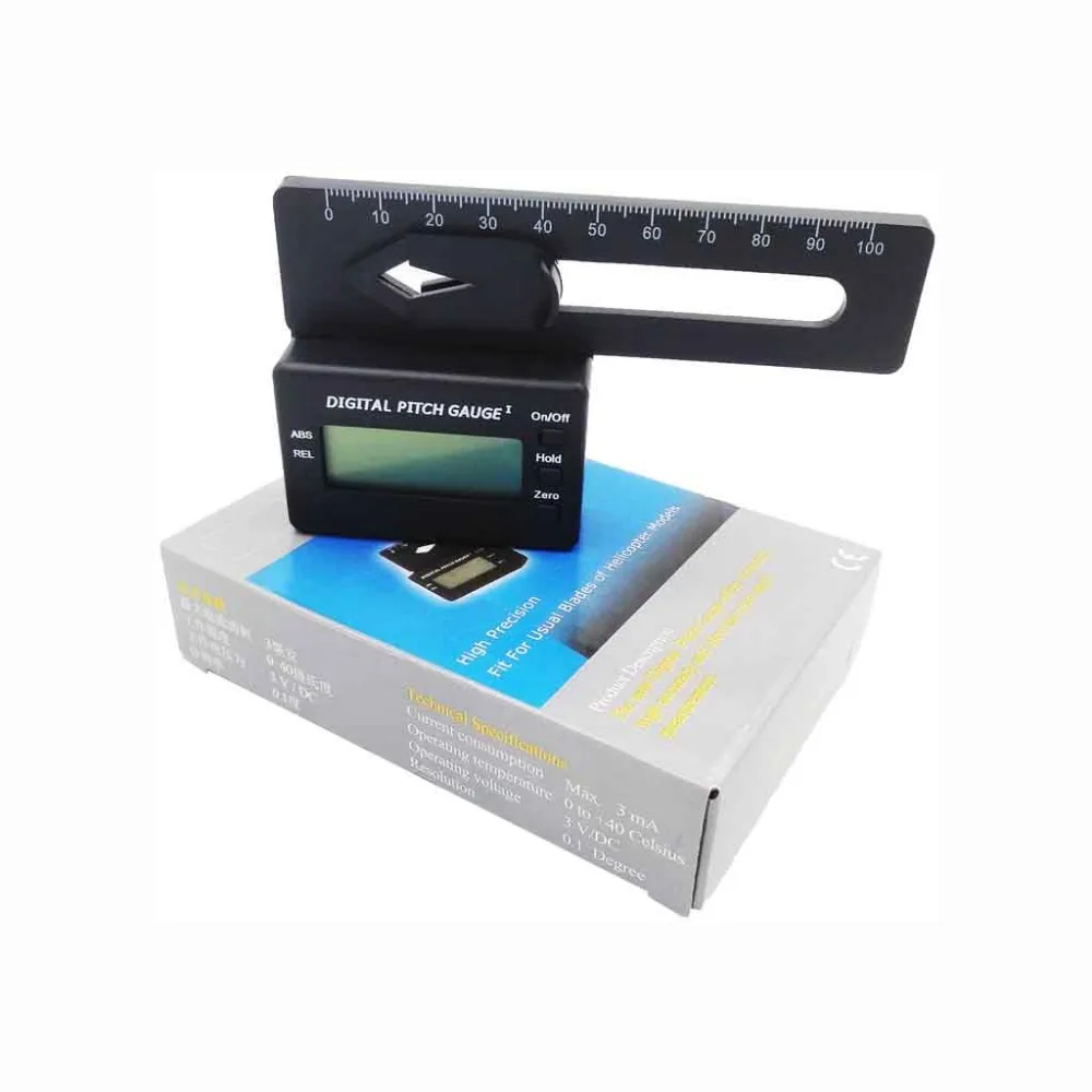 

Digital Pitch Gauge Blades Degree Angle For ALIGN AP800 TREX 450-700 Quadcopter Airplane