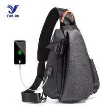 Многофункциональный Crossbody сумки Для мужчин зарядка через usb груди пакет путешествия посланники груди мешок Водонепроницаемый 9,7 дюймов сумка мужской