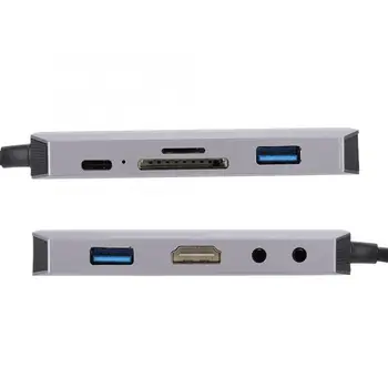 

ACASIS 9 in 1 Type C Adapter Docking Station HUB Converter with USB 3.0 TF/SD Card Reader