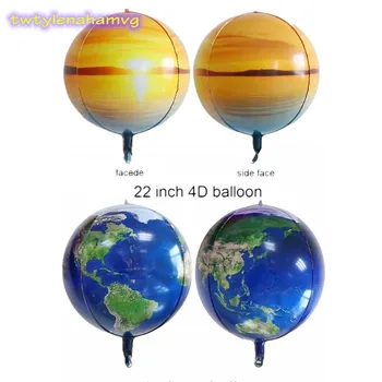 

NEW 4SIDE Protect The Earth Environment Communication Tool Ball Morning Light Stereo 4D Planet Balloon Theme Party Decoration