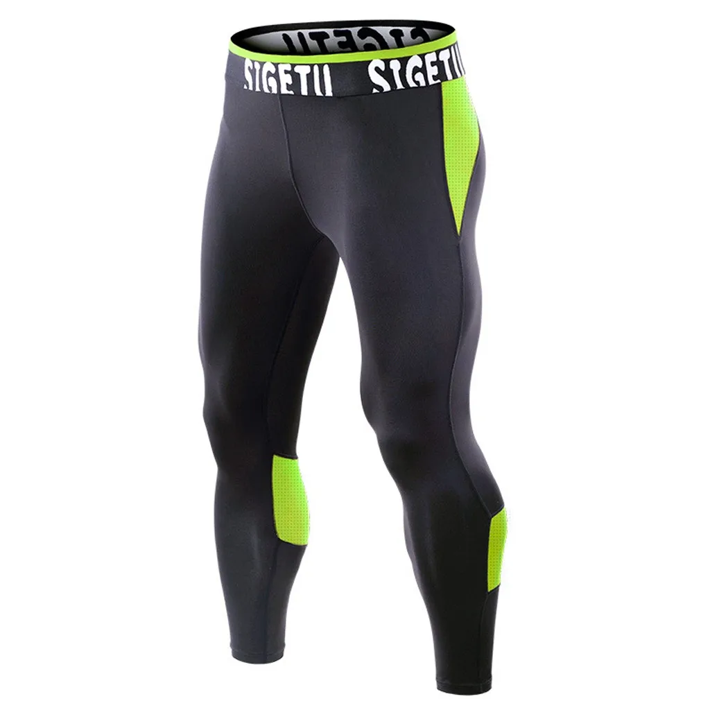 Mens Pants Sports Running Athletic Football Soccer pant Training sport Pants Elasticity Legging jogging Gym Trousers Tight J619