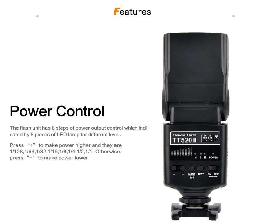 Godox TT520 II Вспышка Speedlite со встроенным 433 МГц беспроводным сигналом+ тканевый чехол Комплект для Canon Nikon Pentax Olympus DSLR камер