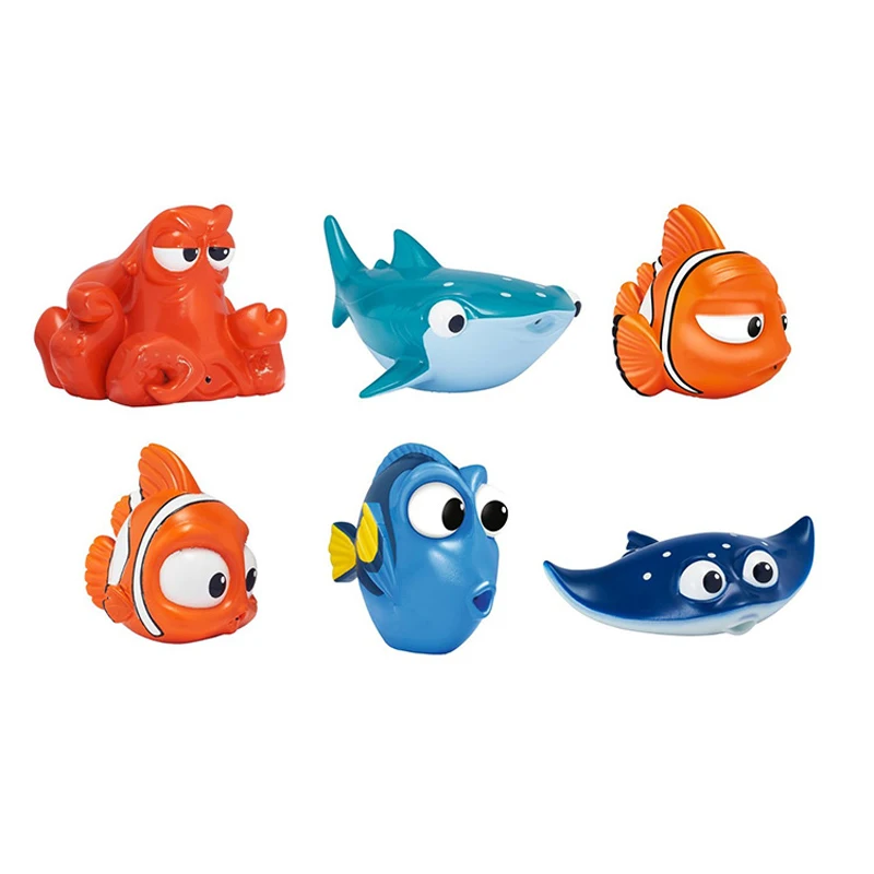 Kawaii Bath Toys Fish Toy Baby Bathroom Swimming Children Rubber Classic Educational Hobbies for Girls Kids