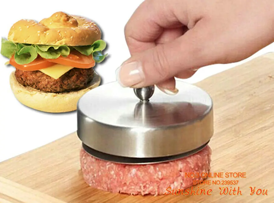 Hoge kwaliteit vlees pie mould KFC hamburger persen roestvrij staal vlees pie druk burger druk Burger druk|press burger|press hamburgerpress meat -