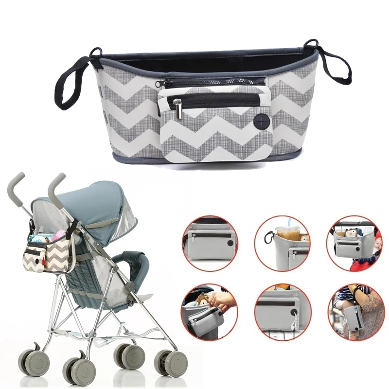 

Baby Stroller bag Nappy Diaper bag carriage hanging basket storage organizer bolsa maternidade para bebe Stroller Accessories