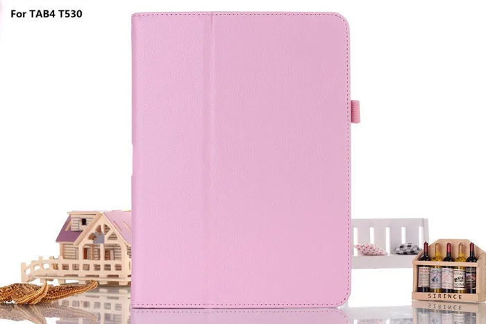 Flio кожаный чехол-подставка для samsung Galaxy Tab 4 10,1 SM T530 T531 T535 Tablet - Цвет: Pink