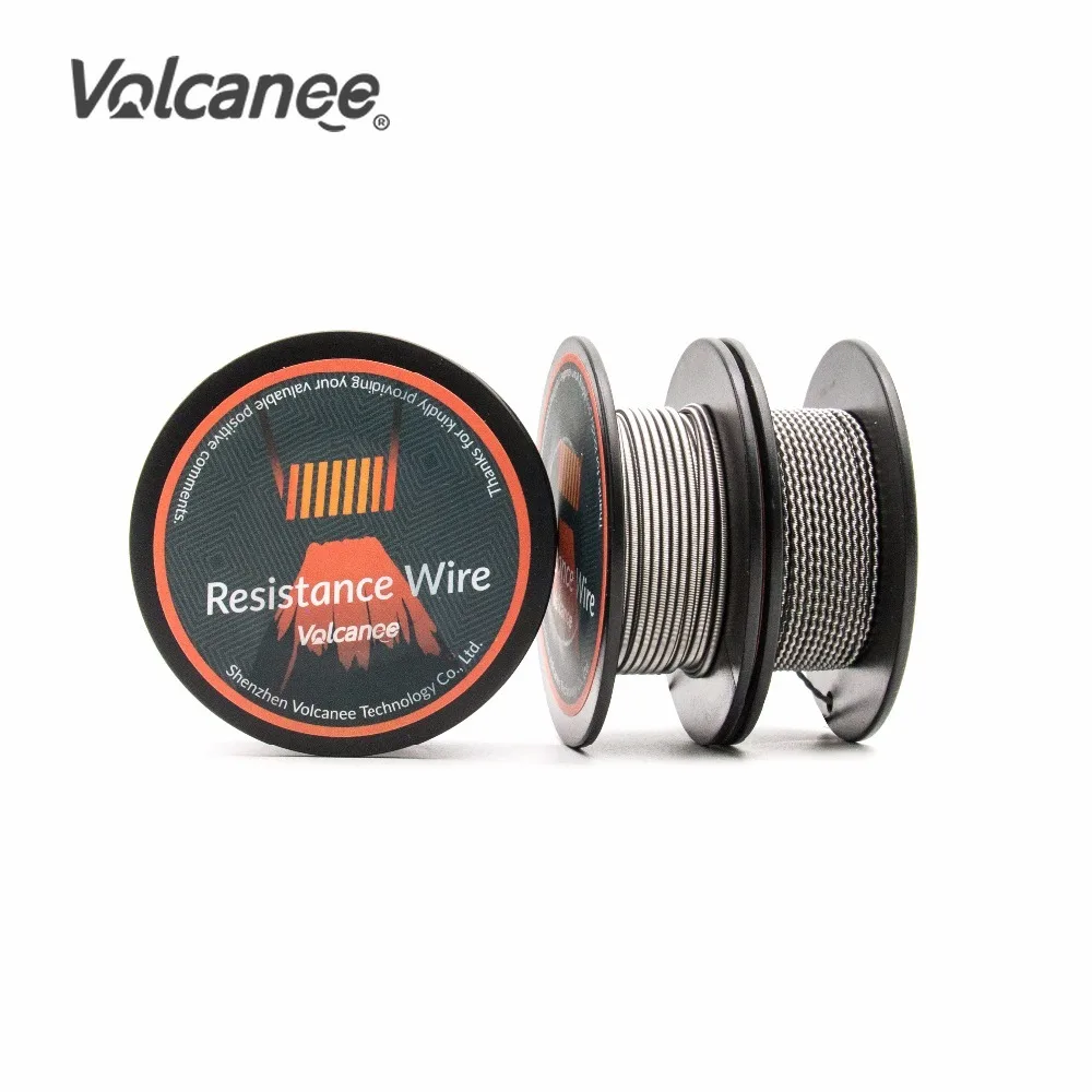 Volcanee Alien Клэптон Тигр A1 SS316L Ni80 Nichrome Fused Clapton Wire Coil mtl RDA перестраиваемый атомайзер
