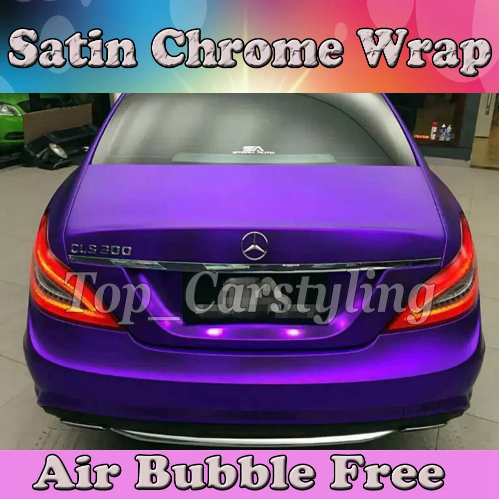 Aliexpress.com : Buy Purple Metallic matte chrome Vinyl Wrap Car ...