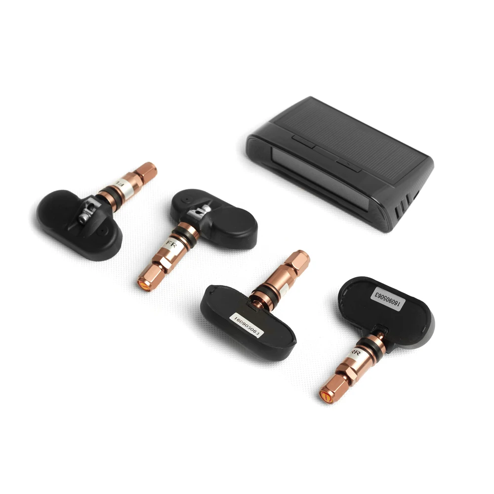 

PA Car Dual Power Solar Wireless Tire Pressure Monitoring System LCD BAR PSI TPMS