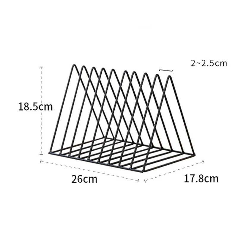 New Nordic треугольник простой из кованого железа полки настольная подставка для хранения полки файл журнала коробка для хранения офисная стойка ювелирные изделия