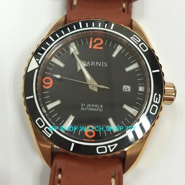 sapphire Crystal Free shipping 42mm PARNIS Brand watch Automatic machinery movement limited edition watch men watches