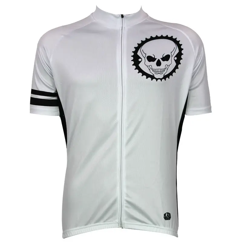 

cycling jerseys New Mens Cycling Jersey Comfortable Bike/Bicycle Shirt White skull logoI Alien SportsWear White cycling clothing
