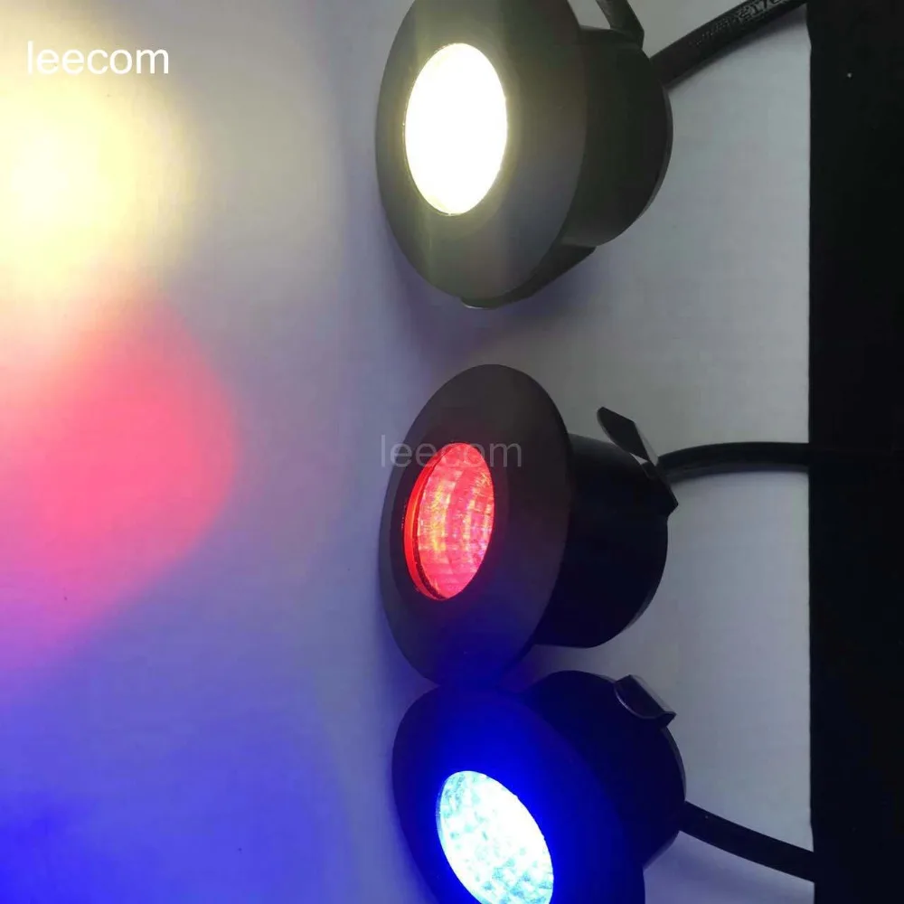 

10pc HOT SALE blue green red white color Led Cabinet Light Light Energy Saving Spot Home color Downlight Mini Recessed Lamp