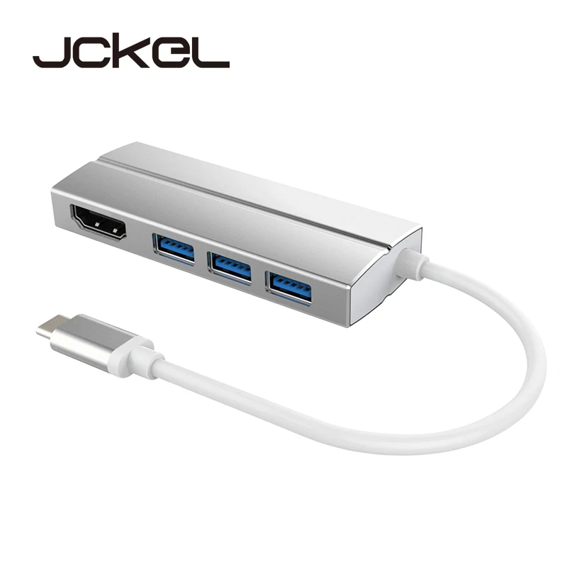 

Jckel USB C 3.1 Type C to HDMI USB Adapter USB C 3.1 Male to HDMI Female 1080P 4K Video Converter for Macbook Pro USB 3.0 HUB
