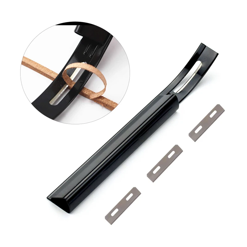 

Modern DIY Safety Leathercraft Carving Beveler Skiver Thinning Leather Craft Blade Knife Folds Seams Tool Handmade Arts Crafts