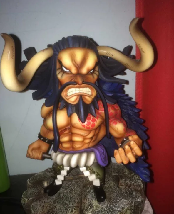 

Q Version Combat Anime One Piece pop scale PT Kaido gk Four Emperors PVC Action Figure Model Doll Toys ES0