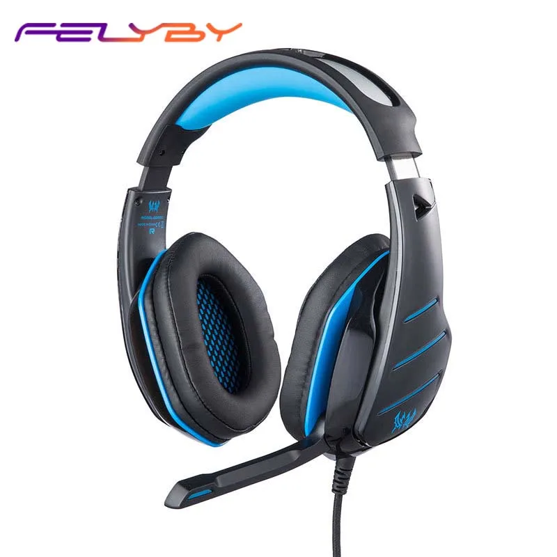 

FELYBY GS800 Computer Gaming Headset Wired Headset E-sports Headset Subwoofer with Microphone Desktop