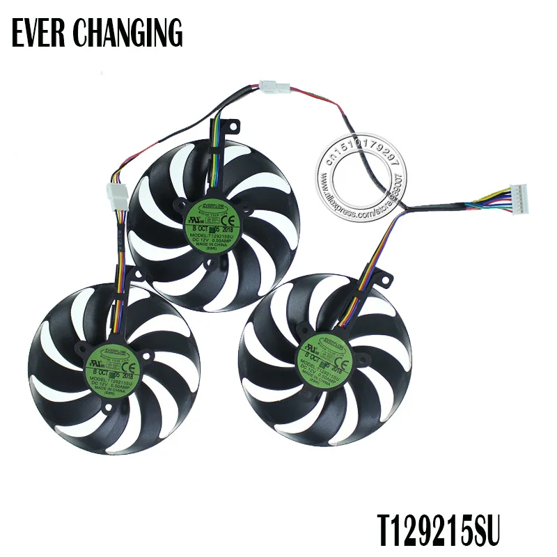 

3pcs/set T129215SU 6Pin GPU Card Cooler Fans For ASUS ROG STRIX-GeForce RTX 2080 2080 Ti GAMING RTX2080 RTX2080Ti Fan
