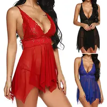 Hirigin женское сексуальное белье, пижамы, атласная шелковая ночная рубашка, кружевное платье с принтом, ночная рубашка