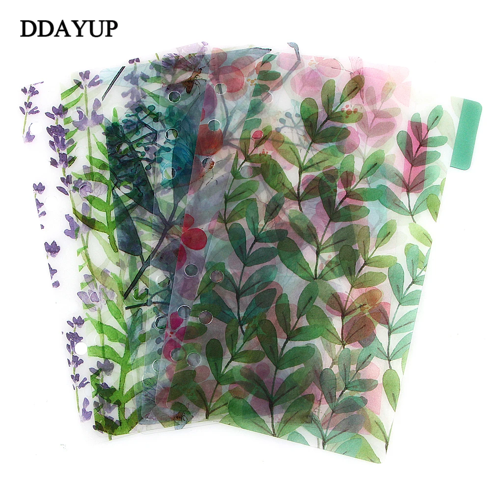 A5/A6/A7 6 Holes Colored index Page Spiral Book Loose Leaf Notebook Category Page Office Planner Accessories A5/A6/A7 6 Holes Colored index Page Spiral Book Loose Leaf Notebook Category Page Office Planner Accessories