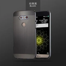 Новый Coque для LG G5 Матовый PC Зеркало Обложка чехол и покрытие алюминиевый металлический каркас телефона Корпус для LG G5 5.3″
