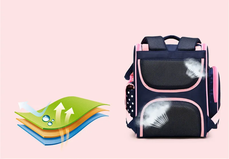 Ортопедический рюкзак для девочек, школьные сумки на молнии, детская школьная сумка, милый детский Ранец, школьная сумка для девочек