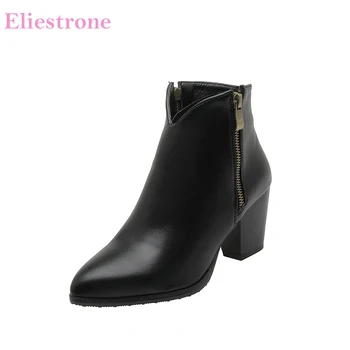 

Brand New Fashion Black Khaki Women Ankle Wedding Boots Sexy High Heels Lady Nude Shoes BB034 Plus Big Size 10 32 43 46