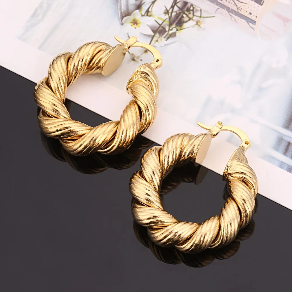Africa Earrings for Women Gold Color Earrings Girl Jewelry Arab Middle East Gift - Image 4
