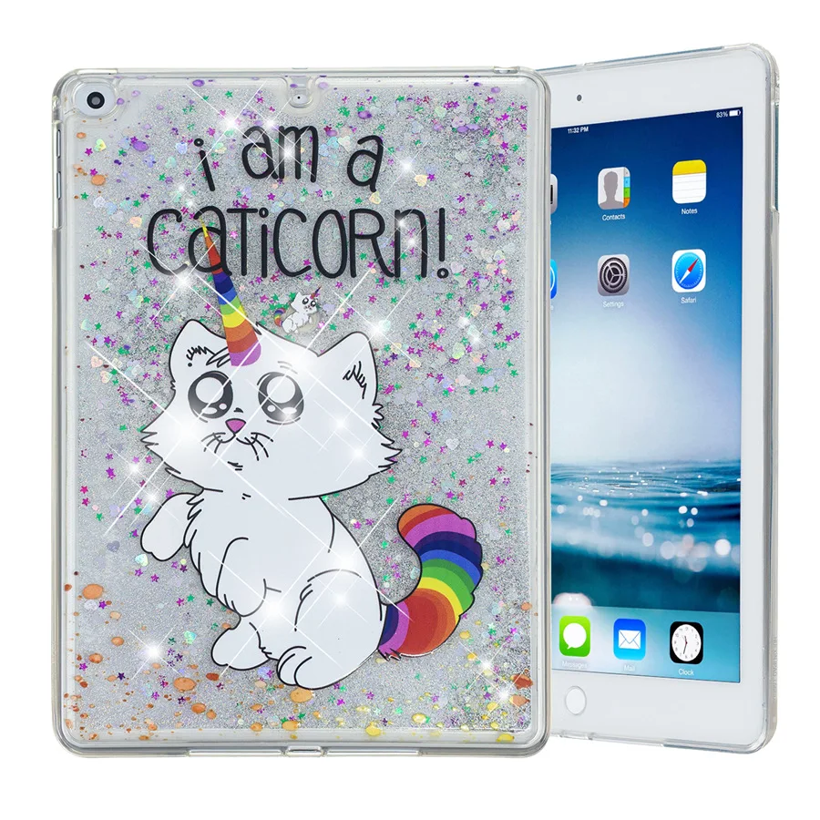 Чехол для Apple iPad Air 2 чехол планшета блестящая задняя крышка блестящий зыбучий
