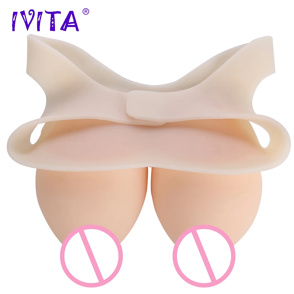 IVITA 6200 г реалистичные силиконовые формы груди поддельные для трансвеститов