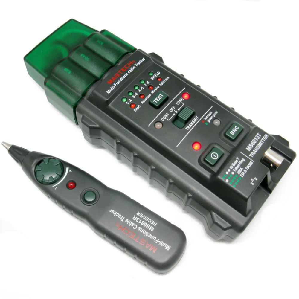 

MASTECH New Network Cable & Telephone Line Tester Detector Tracker MS6813 RJ45 RJ11 COAX MS6813
